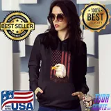 Eagle Flag Red Bald Eagle American Patriotic T-shirt