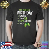 Funny 15th Birthday Party Perfect Gift For Gamer 15 Years Old Boy T Shirt