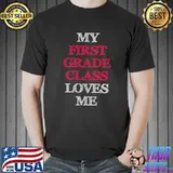 Funny 1st First Grade Class Teacher Valentines Day T-Shirt Unisex