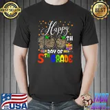 Funny Happy 100th Day Of School 5th Grade Leopard Print T- Unisex
