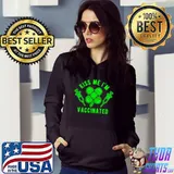 Funny Kiss me vaccinated t shirt