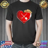 Funny Love Heart Farmer Valentines Day Funny Jobs Shirt Unisex