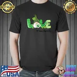 Funny LOVE Teacher Life Funny Gnome Patty Day Clover Teacher T-Shirt