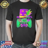 Funny MardI gras video game controller jester hat costume Unisex