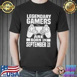Gamers Are Born In September 1926 Gamer Birthday T- Unisex