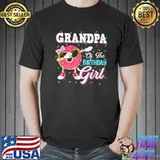 Grandpa Of The Birthday Girl Donut Matching Family T-Shirt Unisex