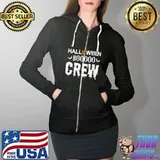 Halloween Crew Boo Crew Halloween Boo Crew T- Full Zip Hooded