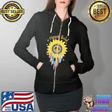 Hippie Soul Sunflower Dreamcatcher Vintage T-Shirt Full Zip Hooded