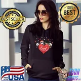 Horror Movie Character Chibi With Heart Love Valentine'S Day T-Shirt