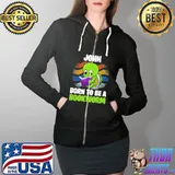 John Born To Be A Bookworm Personalized Shirt Full Zip Hooded
