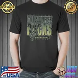 Junk Food Bold Basketball Milwaukee Bucks T Shirt Unisex