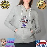 Kansas state wildcats 2022 Texas bowl champions Football Full Zip Hooded