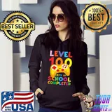 LEVEL 100 DAYS OF SCHOOL Video Game Teachers Students Kids T-Shirt