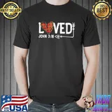 Loved John 316 Red Plaid Heart Christian Valentines Day T-Shirt