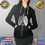 lungs the only thing naloxone enables is breathing Full Zip Hooded