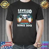 Nice 10yr BDay Son Boy Funny Gamer 10th 10 Years Old Birthday T-Shirt