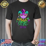 Nice 2022 Mardi Gras Costume Mardi Gras 2021 Quarantine Face Mask T-Shirt Unisex