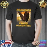 Nice Freedom pride perceptive Eagle T-shirt