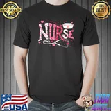Nice Nurse Life Valentines Day Stethoscope ER ICU NICU RN T Shirt