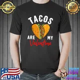 Nice Tacos Are My Valentines Day Kids Boys Apparel Fun Taco Lover T-Shirt