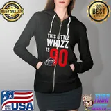 Nice This Little Whizz is 90 Funny Birthday T- Full Zip Hooded