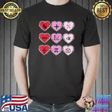Nice Valentine's Day Hearts Math Design T-Shirt Unisex