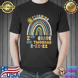 Official 22222 Twosday Shirt Teaching 2ND February 2022 Twosday T-Shirt