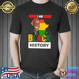Official Black History Juneteenth Melanin Popping I Am Black History T-shirt