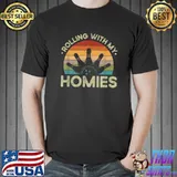 Official Bowling Rolling With My Homies Bowling Lover Team Bowler T-Shirt