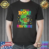 Official First Grade Dinosaur T Rex Back to School 1st Grade Boys T-Shirt