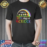 Official Happy 100th Day Of School Teacher 100 Days Smarter Rainbow T-Shirt