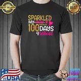 Official Happy 100th Day Sparkled My Way Through 100 Days Of School T-Shirt