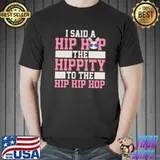 Official Hip Hop Hippity Funny Old School Rap Easter Bunny Pun T-shirt
