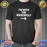 Official I'm With The Werewolf Couples Halloween Party Costume T-Shirt Unisex
