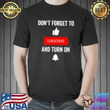 Official Like Subscribe and Turn on The Notification Content Creator Shirt Unisex