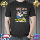 Official Mickey Autism Doesn’t Come With A Manual It Comes With A Grandma Who Never Gives Up Shirt Unisex