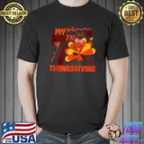 Official My Seventh 7th Thanksgiving Funny GIrl Gift Kid T- Unisex