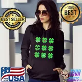 Official St Patricks Day Clovers Faces Shamrocks Irish Boys Girl Kids T-Shirt