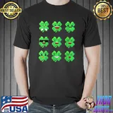 Official St Patricks Day Clovers Faces Shamrocks Irish Boys Girl Kids T-Shirt Unisex