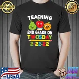 Official Teaching 2nd Grade On Twosday 2022 2-22-22 Teacher T-Shirt Unisex