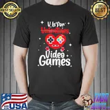 Official V Is For Video Games HAPPY Valentines Day Gamer T-Shirt