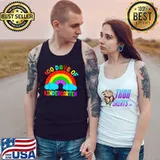 Original 100 Days Of Kindergarten Rainbow Poppin 100th Day Pop It T-Shirt Tank Top
