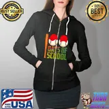 Original 100 Days of School Baseball Teacher Kids Happy 100th Day T-Shirt Full Zip Hooded