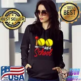Original 100 Days of School Softball Teacher Kids 100th Day Softball T-Shirt