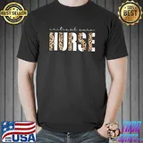 Original Critical Care Nurse Leopard Print ICU RN Intensive Care Unit T-Shirt