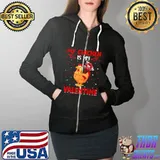 Original My Chicken Is My Valentine Hearts Love Chicken Valentine T-Shirt Full Zip Hooded