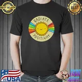 Original Radiate Positivity Smiley Sunny Unisex T-Shirt Unisex