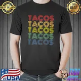 Original Tacos Funny Mexican Food Retro 70s Distressed Premium T-Shirt Unisex