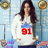 Original This Boricua Just Turned 91 Puerto Rican 91st Birthday Gift T-Shirt