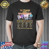 Original Top 14 Years 2007 2021 Heartland Thank You For The Memories Signatures Shirt